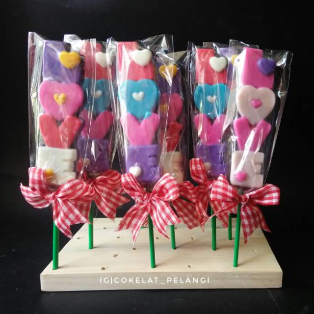 

Spesial lollipop coklat tema valentine cokelat valday