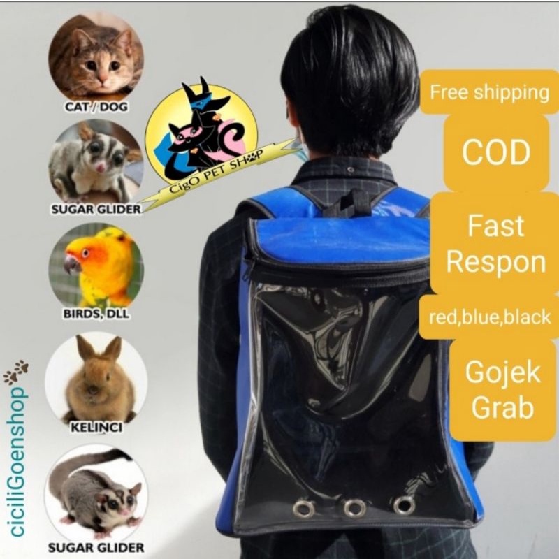 PET CARGO ASTRONOT TAS TRANSPARANT ANJING KUCING KELINCI RANSEL MURAH CLEAR POLOS TRANSPARAN TRANSPARANT