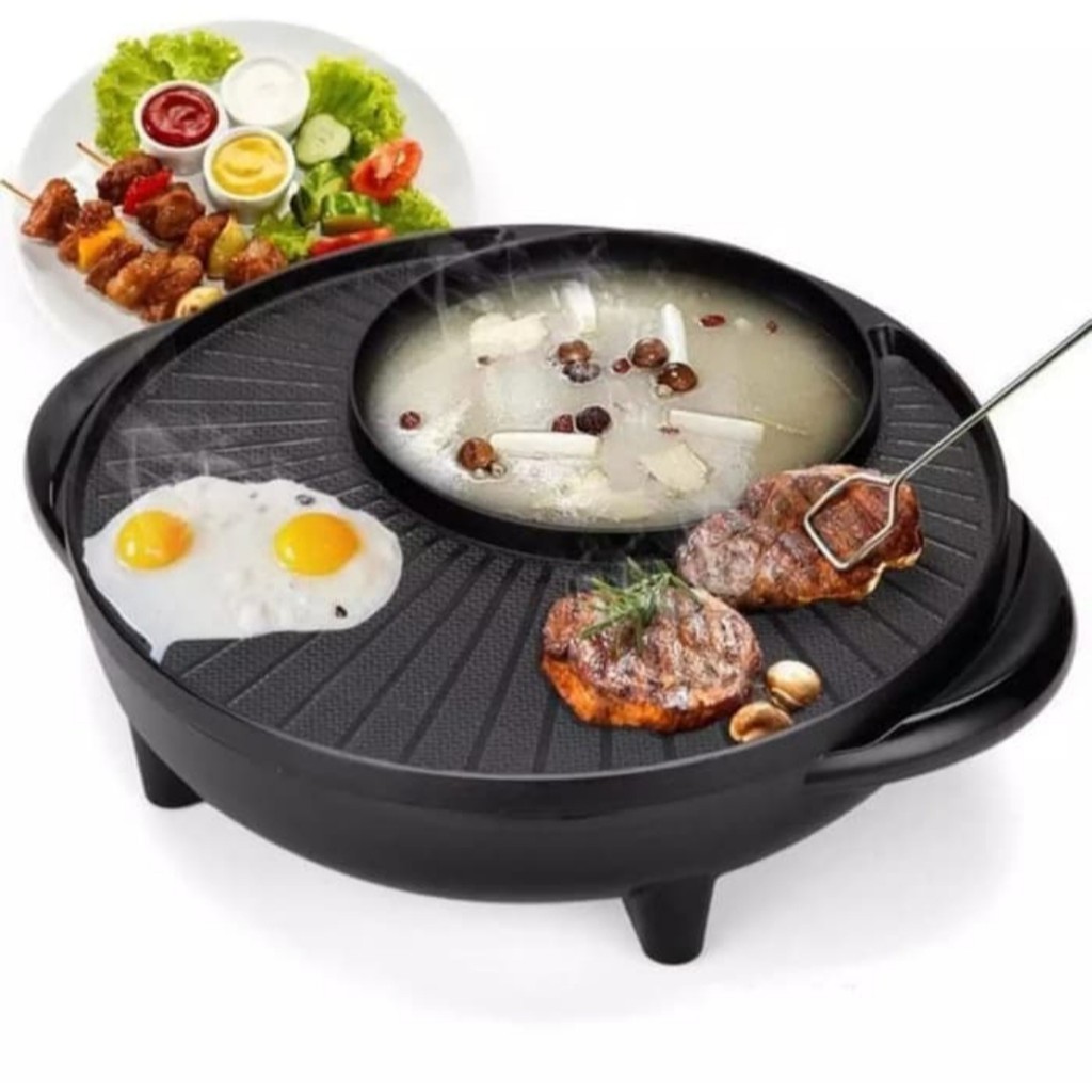 Alat Panggang Elektrik BBQ & Grill Pan Masakan Khas Jepang dan Korea