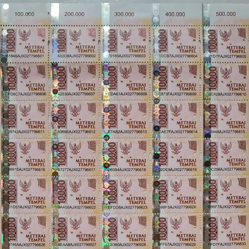

Materai 10.000 ORI