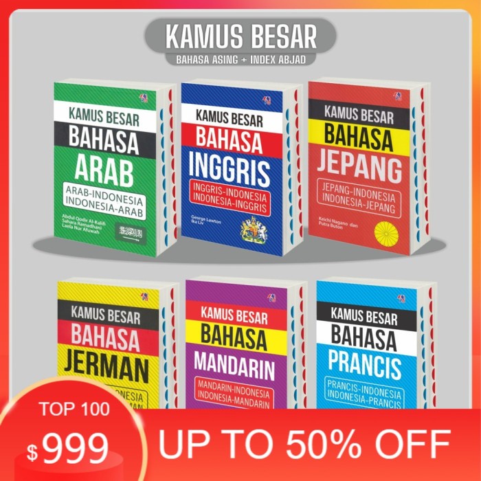 

NEW PRODUCT Kamus Bahasa Inggris Arab Jepang Jerman Korea Prancis Besar Index KPL395