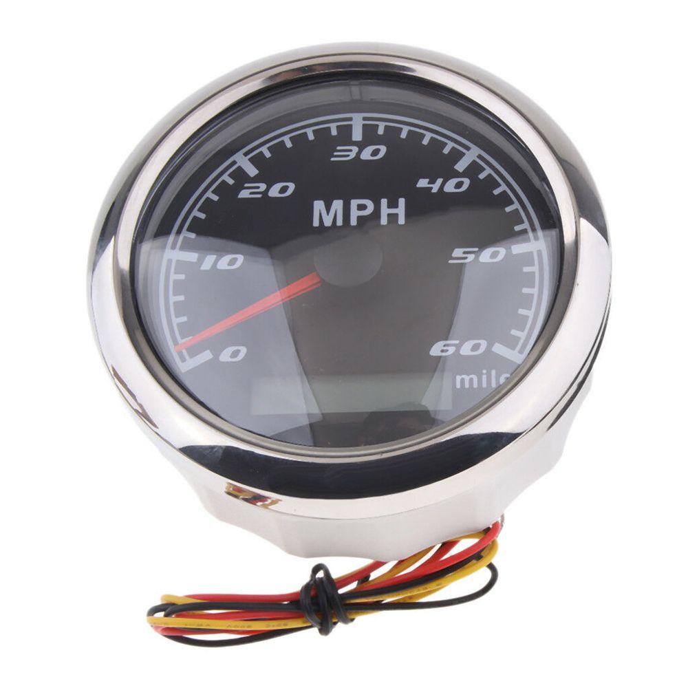 Populer Speedometer Gauge Retrofit 85mm Anti Air 60 MHP Mobil RV Boat