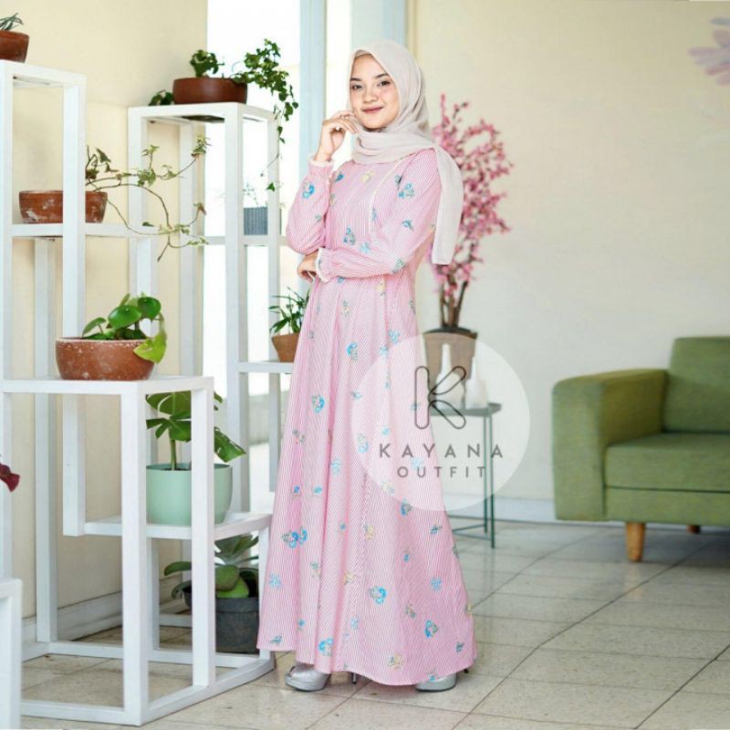 Kayana Dress 02 Pink | Gamis Remaja | Gamis Wanita | Dress Remaja | Dress Wanita