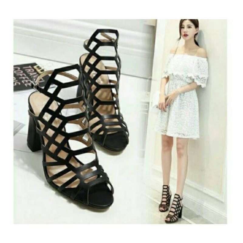 MISKA 012 - Heels Gladiator/Hels Wanita/Sepatu Heels Wanita/Hils Gladiator