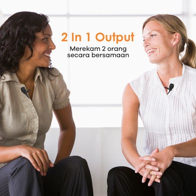 Mic Clip On  - Vlogger Clipon Audio &amp; Recording - Vlog Audio Jack 3.5mm - Noice Reduction JETE M3 2 in 1 Microphone Garansi Resmi 2 tahun