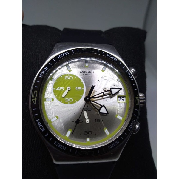 Jam Tangan  SWATCH IRONY CHRONOGRAPH Seri Green Wink YCS565