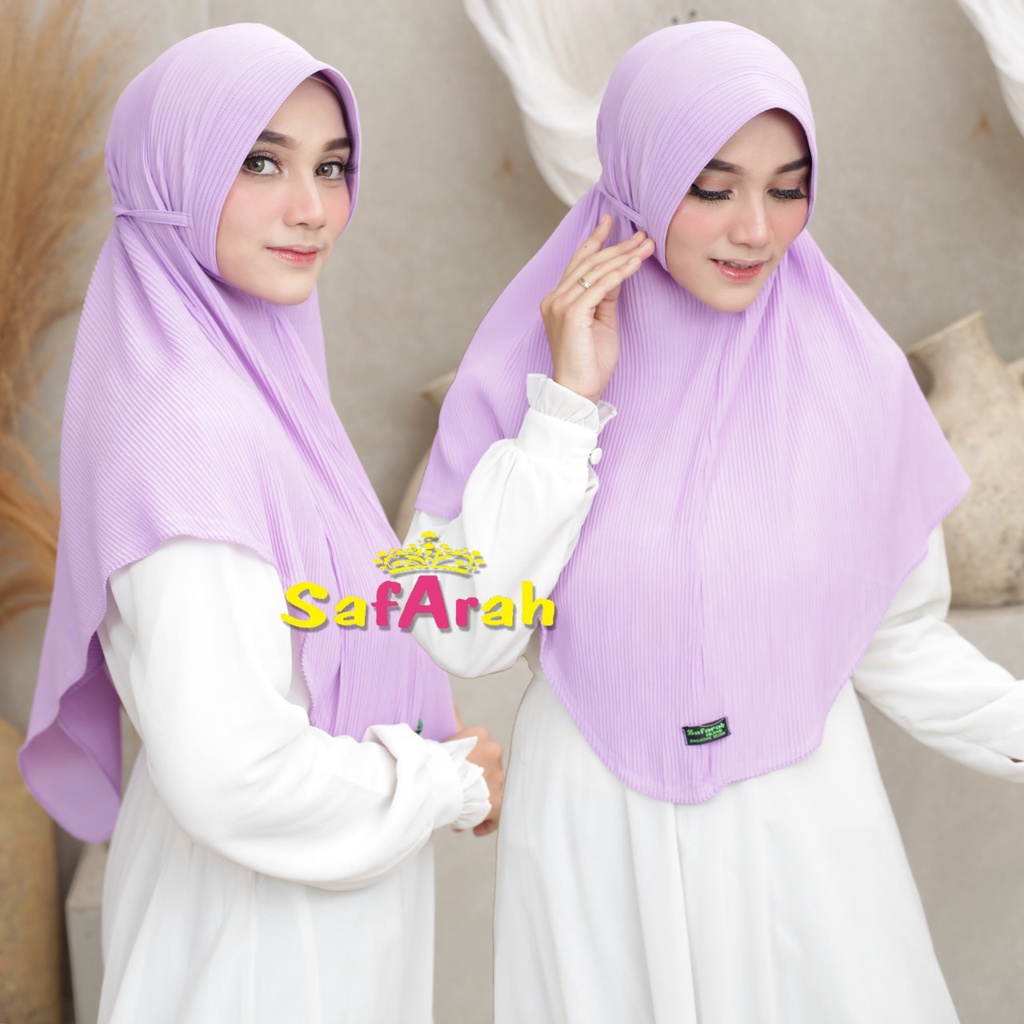 Bergo Pad Plisket / Bergo Tali Pad Plisket / HIjab Instan Tali Plisket