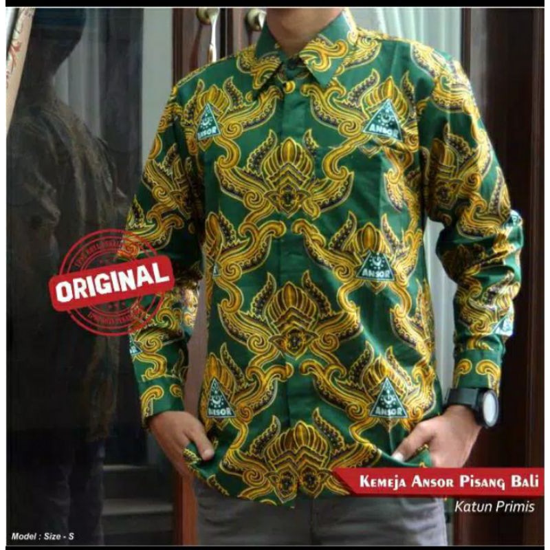 Kemeja ansor / Batik Ansor / Baju ansor pisang bali /Batik NU / Kemeja NU / Baju NU Pekalongan