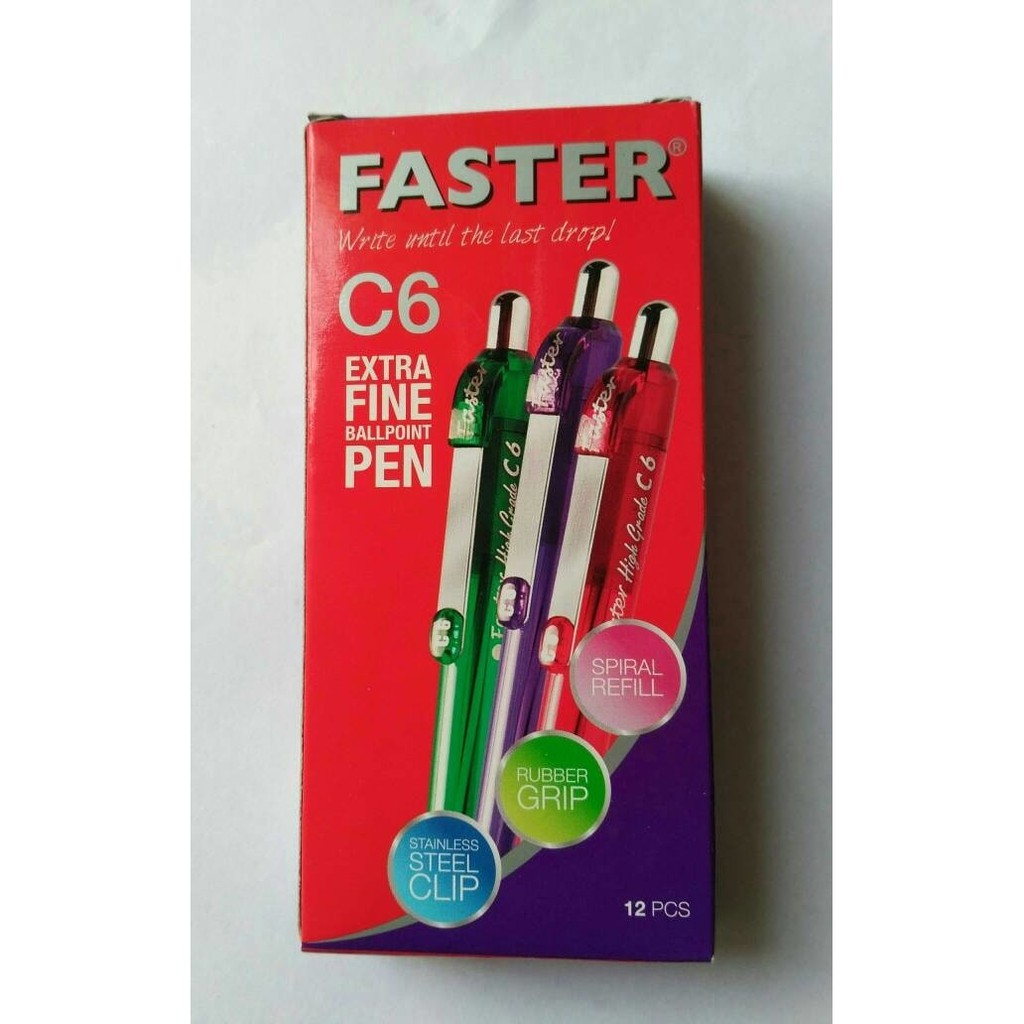 

Unik pulpen pen faster c6 hitam Diskon