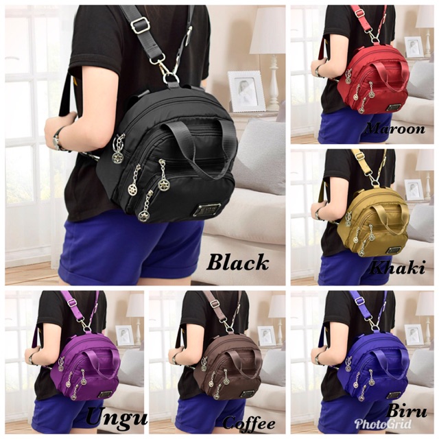 Tas selempang qi lin er 8995  ransel multifungsi