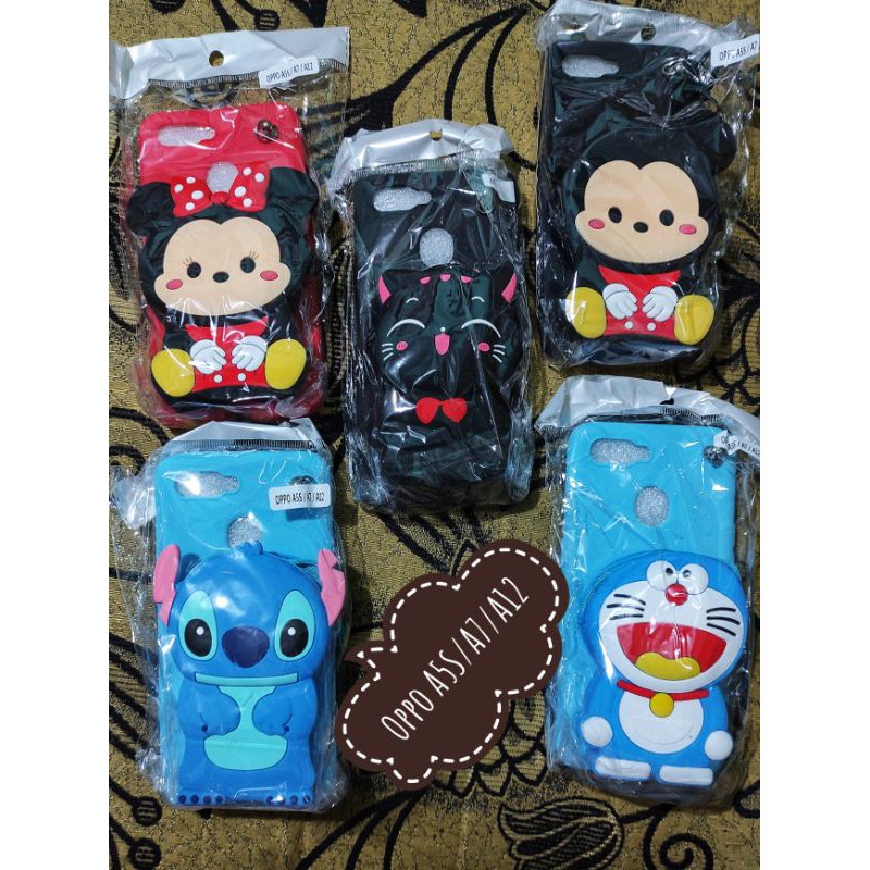 Softcase Hp/Casing Hp/Dompet Tali Oppo A5s/A7/A12