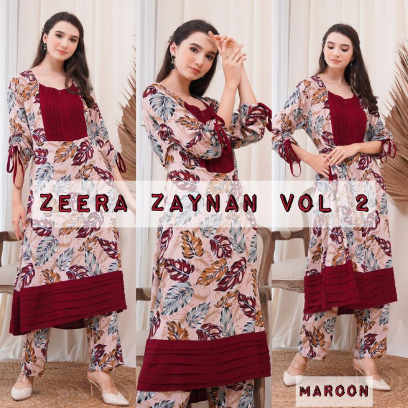 Daster arab ZEERA ZAYNAN Gamis Rayon Baju setelan