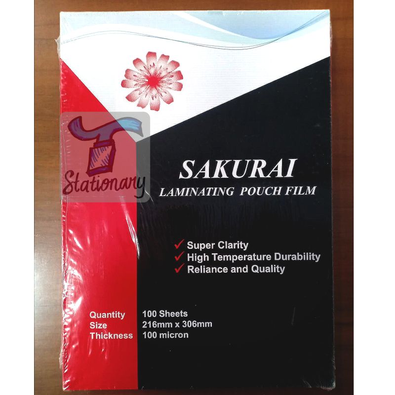 

Plastik Laminating Sakurai A4 (21,6 x 30,6cm).