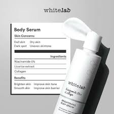 [COD] Body Serum Pencerah Kulit Belang Ampuh dalam 1 Minggu dengan Niacinamide &amp; Collagen - BPOM 200 Gram