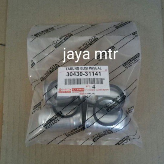 mangkok + seal busi / tabung busi toyota kijang super kapsul DX per set 4pcs