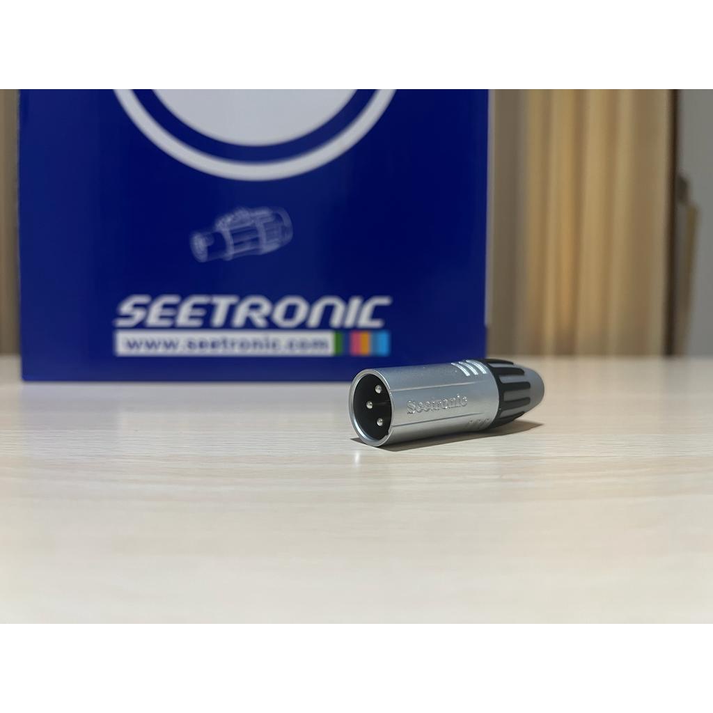 JACK CANON XLR MALE NICKEL PLATED LAPIS NIKEL SEETRONIC SCMM3