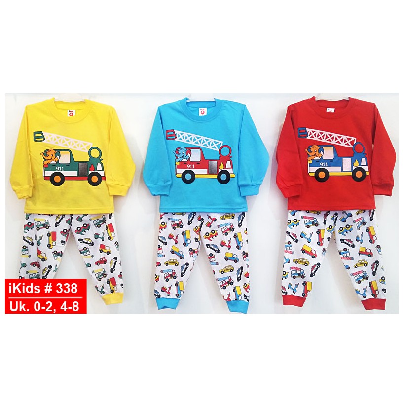 Setelan 1 set piyama anak cowok dan cewek / Sleepware kids / Baju tidur bayi