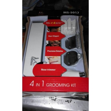 Alat Cukur Rambut/Hair Clipper Mitsuyama MS-5017 4In1 Grooming Kit Praktis dan Berkualitas