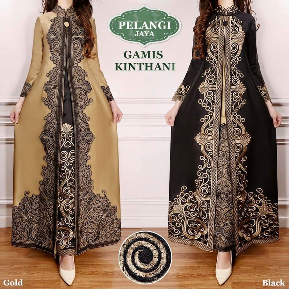 Gamis Khintani Abaya Tafeta Dress Muslim