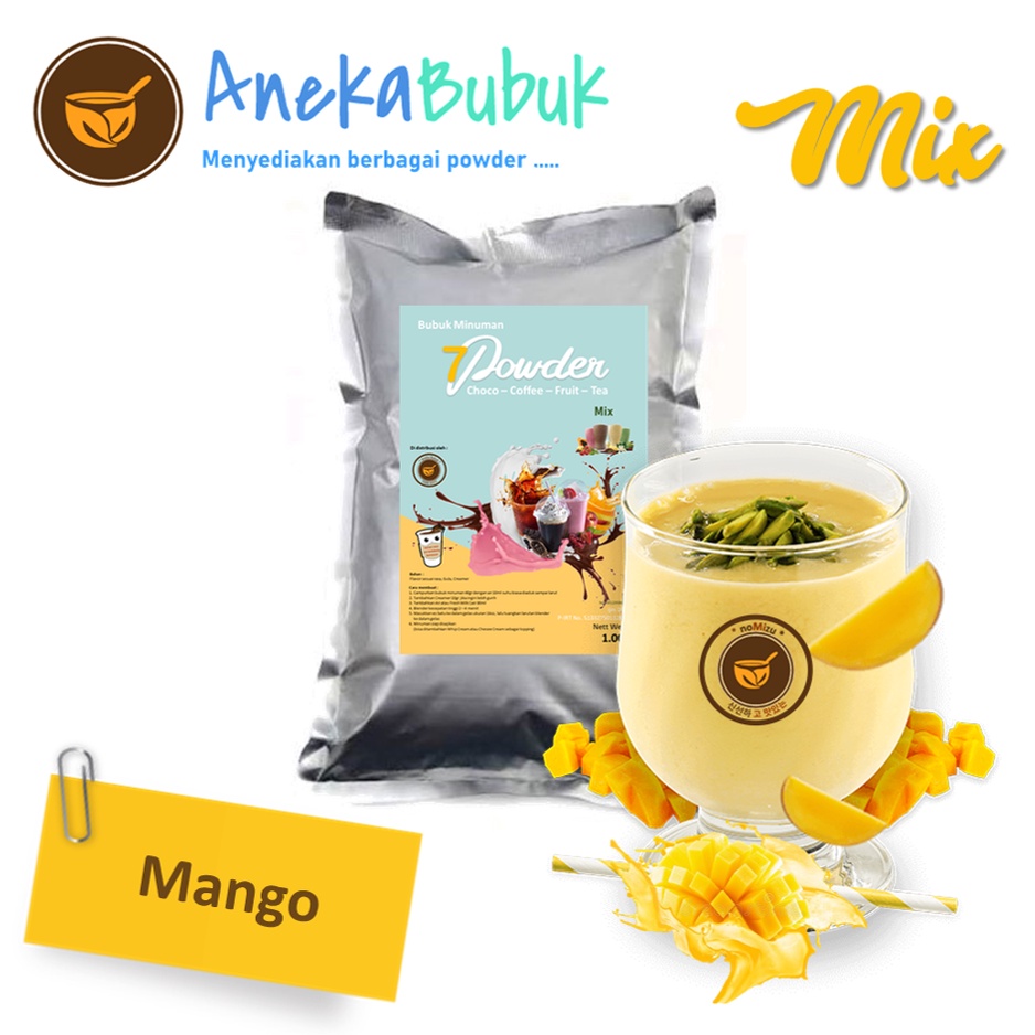 

Ay00! Bubuk Minuman Rasa Mangga 1KG - Serbuk Minuman Rasa Buah Mangga - Mango Powder Drink