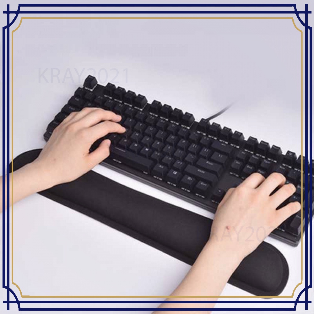 Ergonomic Keyboard Pad Alas Tangan Memory Foam KB011