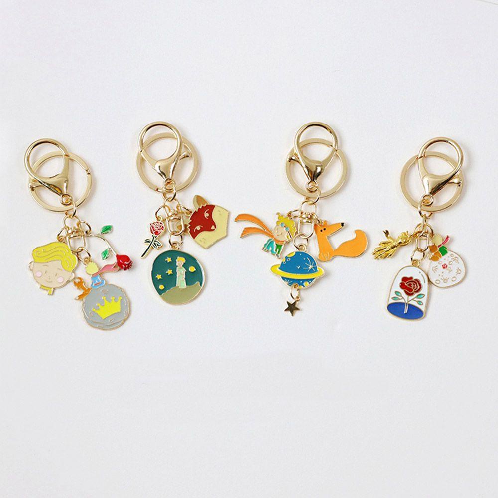 R-flower Keyring Cute Charms Liontin Rubah