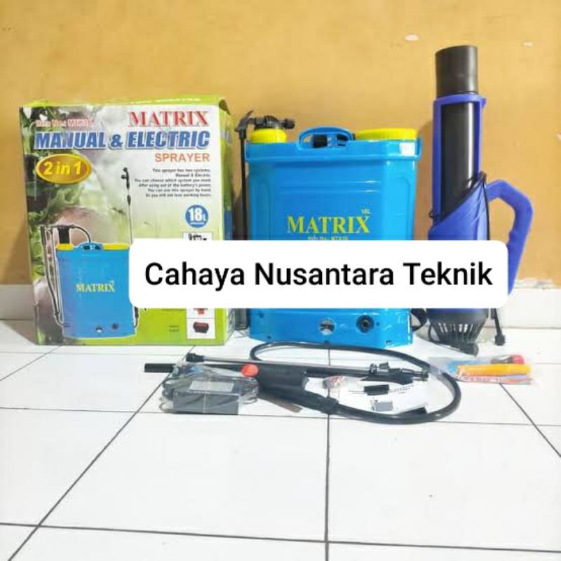 Alat Semprot Hama Elektrik Lengkap + Sprayer Matrix 16 Liter