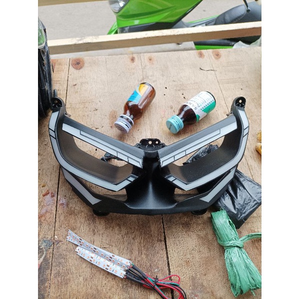 alis nmax new frame nmax costume lazzy running rgb remote