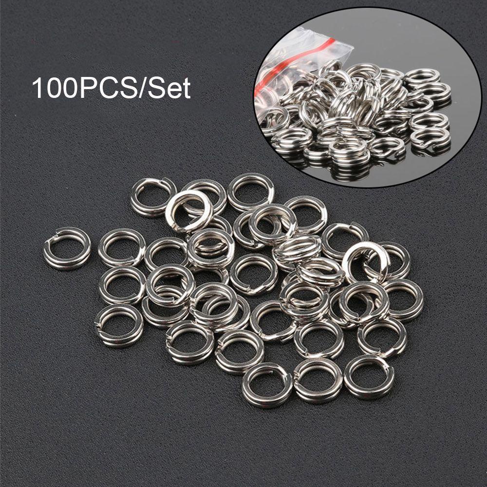Wonder 100PCS Lot Konektor Ikan Tahan Lama Line Tackle Swivel Snap