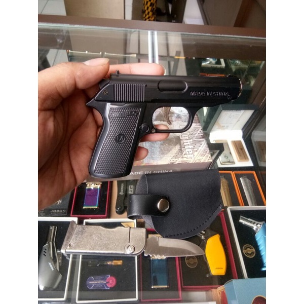 Korek Api pistol Baretta M9//Korek Api Bara Paket kumplit Free sarung+Pisau