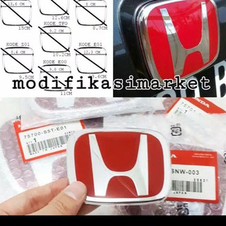 Emblem Logo Honda Merah Original khusus  Hrv Crv Jazz 