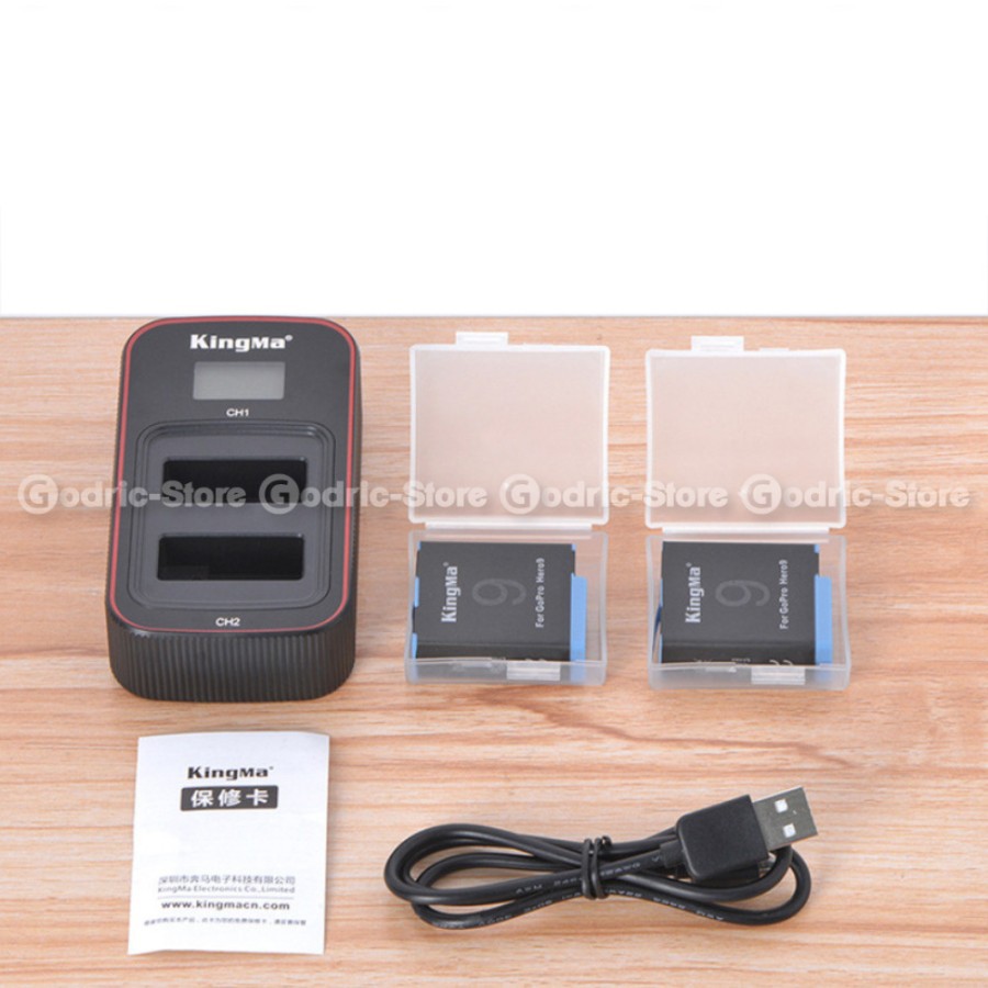 KingMa Battery Charger KIT Complete Set for GoPro Hero 9 Black