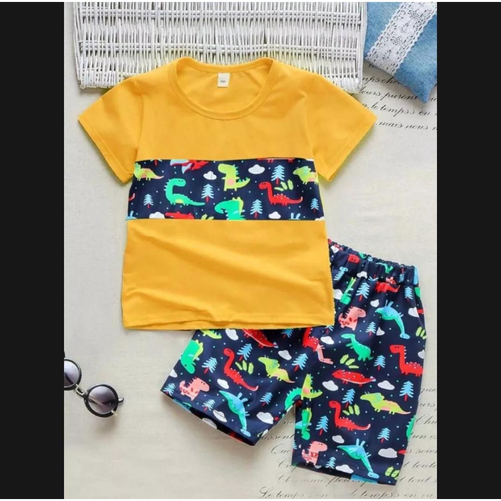 SETELAN ANAK COWOK DAN CEWEK/BAJU ANAK TERBARU BAHAN KAOS 1-5 TAHUN