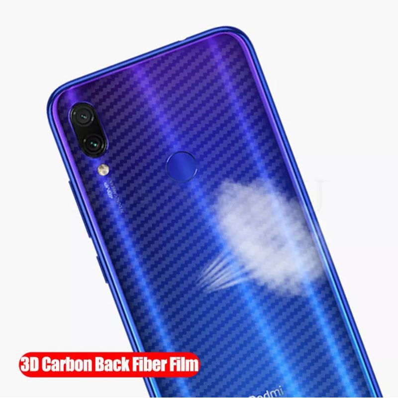 Skin Carbon 3D Vivo V19 - Sticker Karbon Fiber Film Anti Gores Belakang Premium