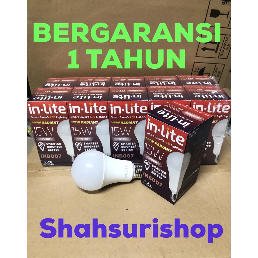 LAMPU LED MURAH BERGARANSI INLITE 007 15 W WATT 15W