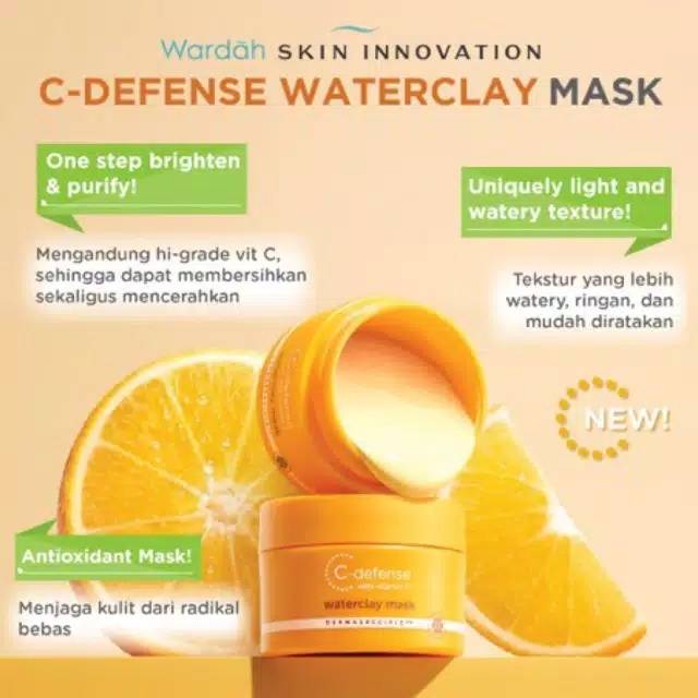 WARDAH C - Defense Waterclay Mask 30g