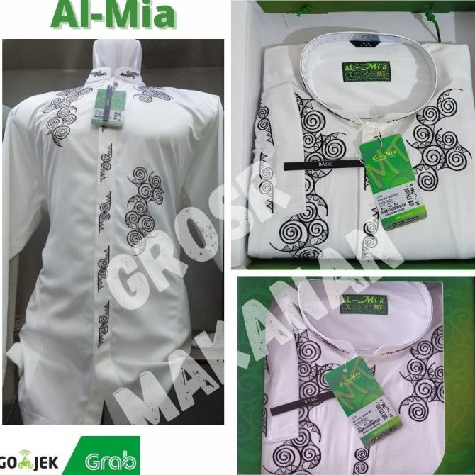 Baju Kokoh Al-Mia Asli / Baju Koko Pria Putih Berkualitas Komimishop