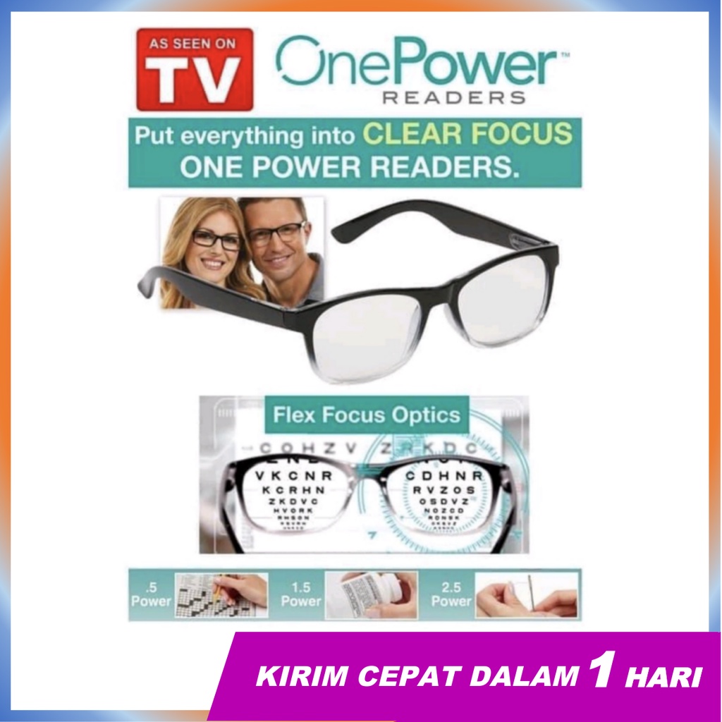 ZEXI Kaca Mata Baca Auto Focus One Power Readers