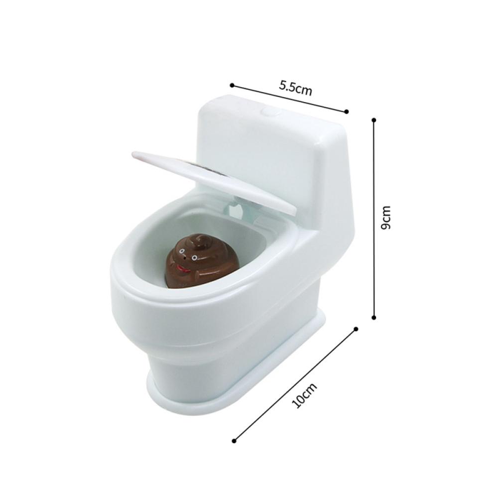 Timekey Mainan Simulasi Toilet Mini Semprot Air Untuk Lelucon Halloween A7W8