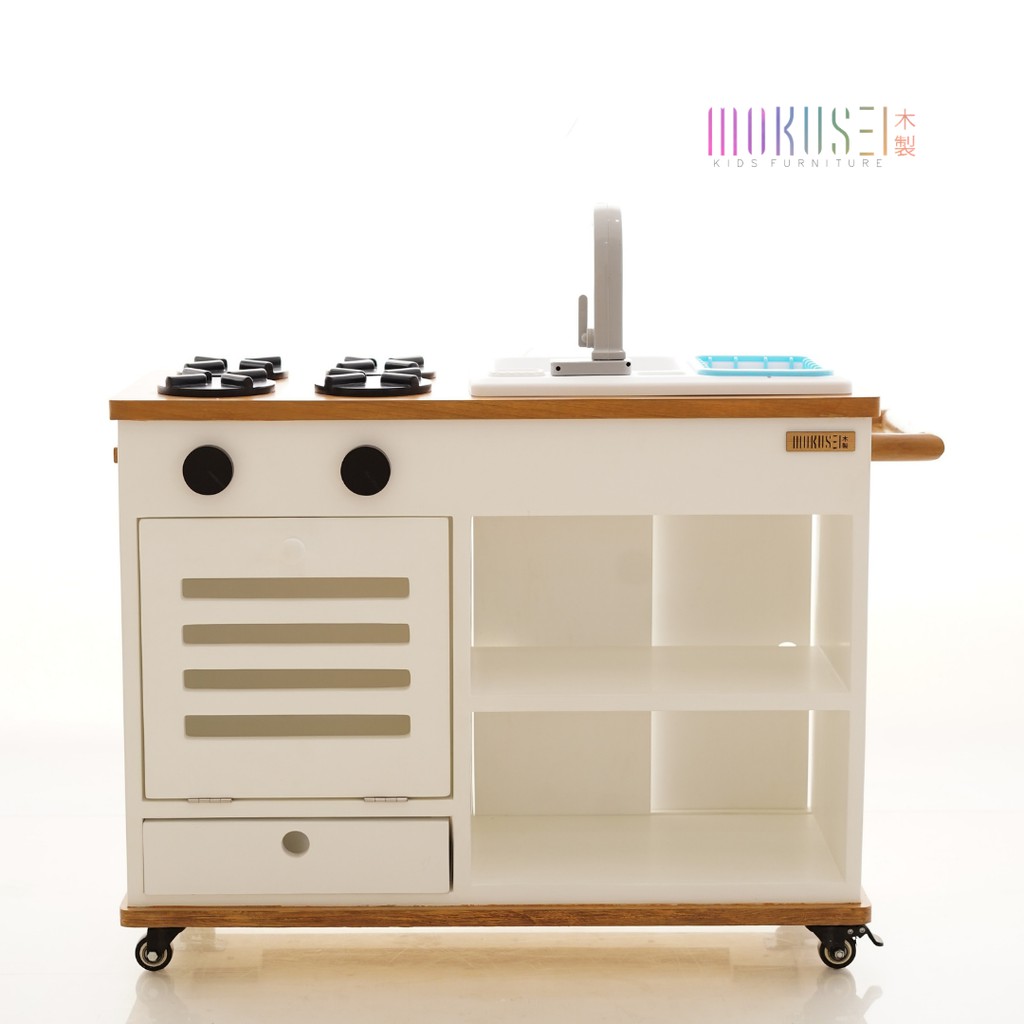 Mokusei kids Ido Kitchen moving kitchen dapur anak mainan dapur anak furniture anak