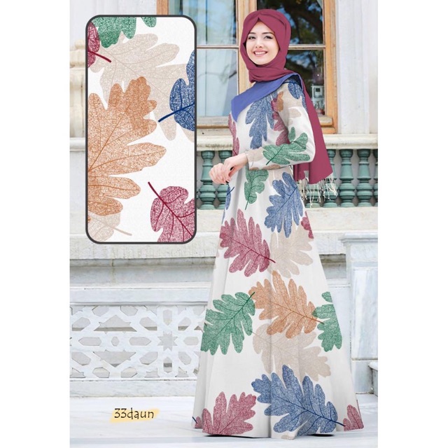 (1KG 5PCS) JUMBO GAMIS KATUN MOTIF MONALISA SONYA