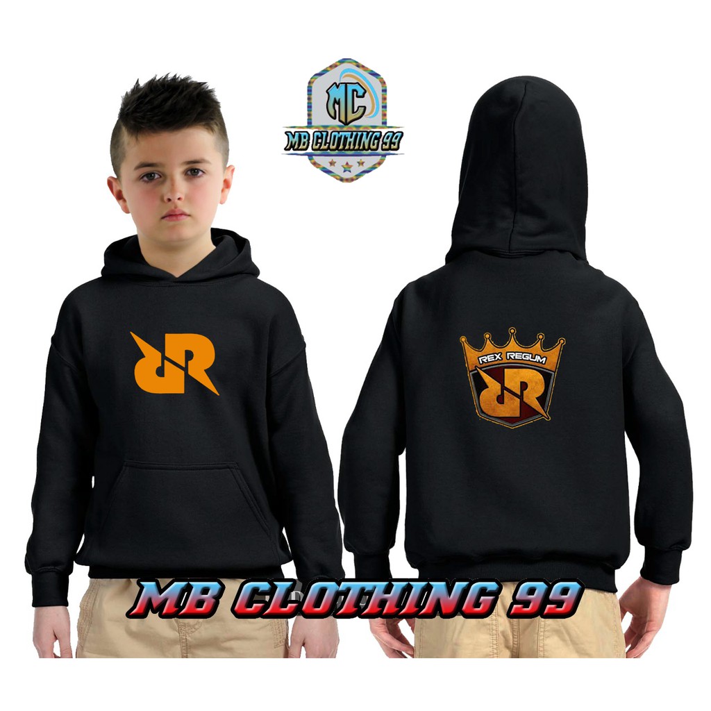 jaket anak laki laki original cotton plece jaket anak keren - RRQ TEAM ESPORT JERSEY TERBARU