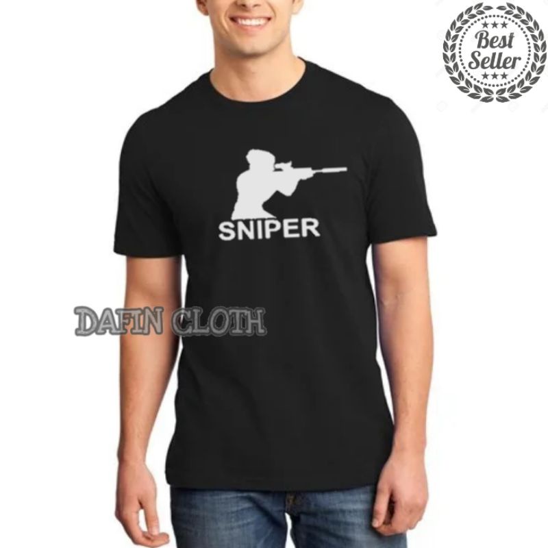 Tshirt Baju Kaos Pria Sniper Terbaru