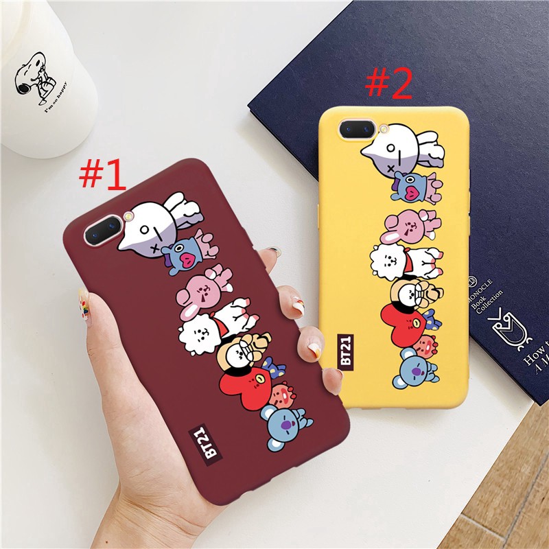 Cartoon BT21 Casing Soft Case Silikon oppo a39 f1s a83 F5