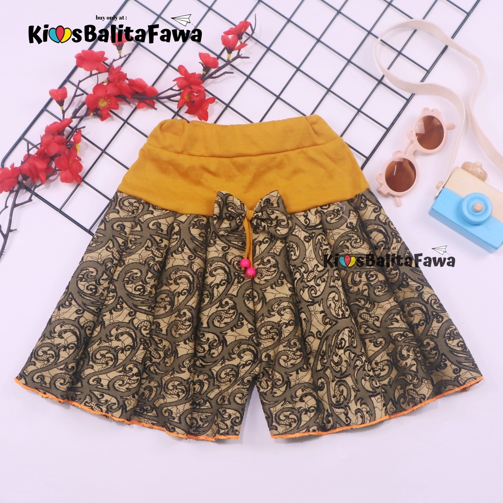 (BATIK) Rok Celana Motif uk 1-10 Tahun / Bawahan Model Rok Celana Anak Perempuan Harian Bahan Adem