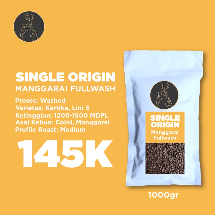 

SINGLE ORIGIN MANGGARAI FULLWASH 1000 GRAM