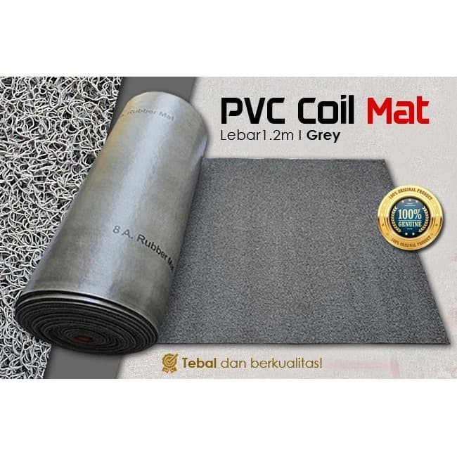 [CSI PVC Mie] Karpet PVC Mie GREY Lebar 1.20 M (Dijual Meteran) - Full Meteran