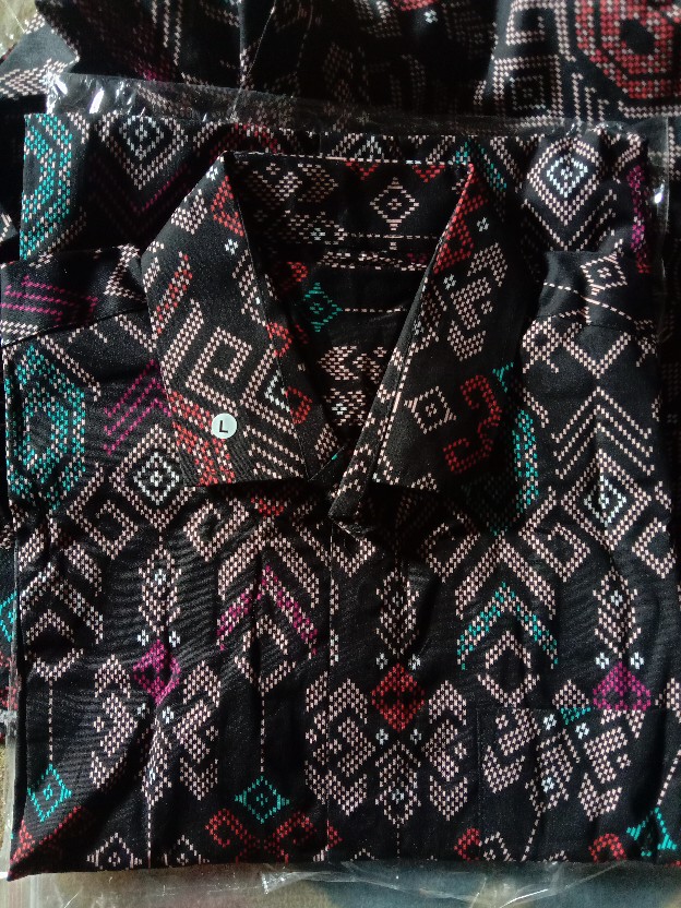 Kemeja Batik Pria Lengan Panjang Exclusive Kemeja Batik Cowok Kerja Kantoran Batik Stretch 1007