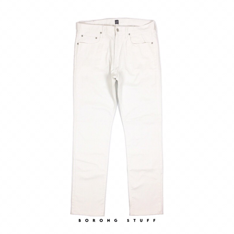 gap white pants