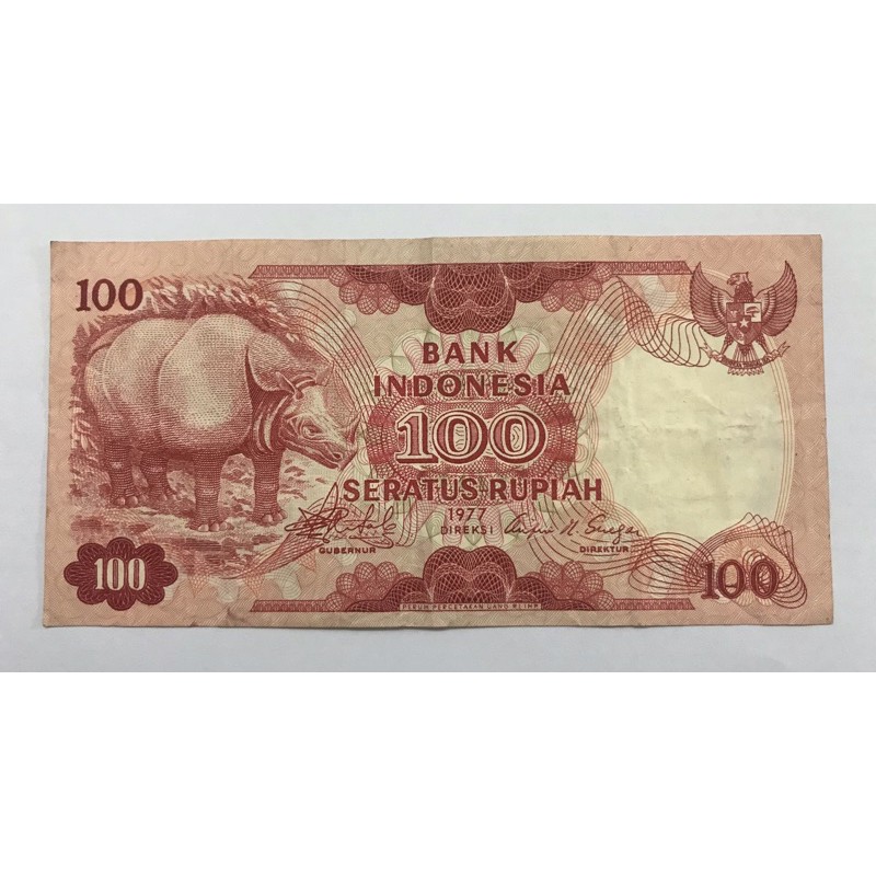 uang 100 rupiah thn 1977